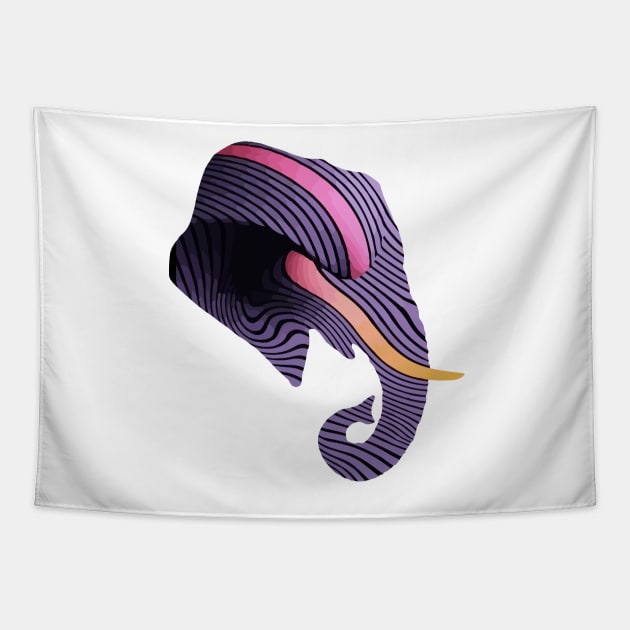 Currents Elephant Tapestry by AJ