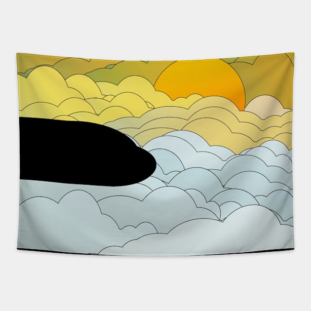 AIRPLANE Tapestry by onora