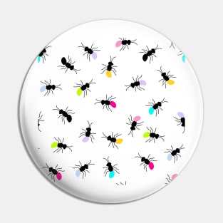 Neon Ants Pin