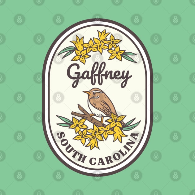 Gaffney South Carolina Wren SC Tourist Souvenir by carolinafound