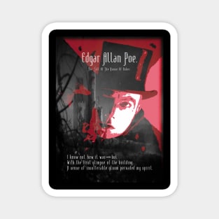 Fall Of The House Of Usher - Edgar Allan Poe - Red. Magnet