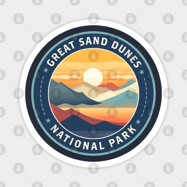 Great Sand Dunes National Park Magnet by koohstudio