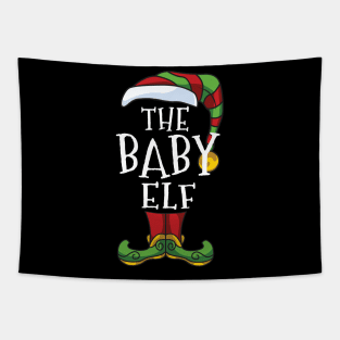 Baby Elf Family Matching Christmas Group Gift Pajama Tapestry