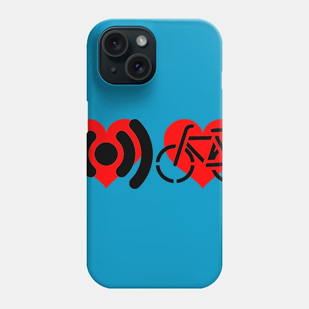 Heart Heart Sound Bike B Phone Case by danlesh