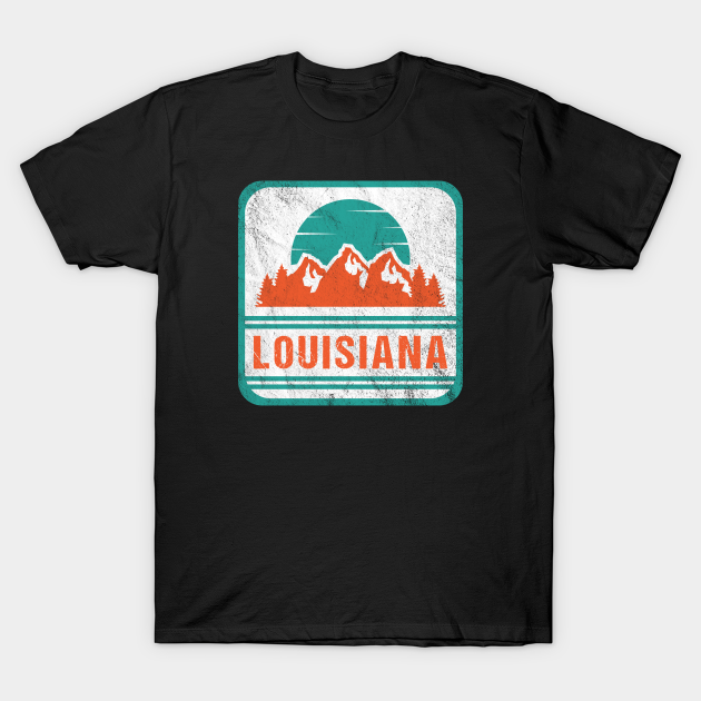 Discover Retro Vintage Louisiana USA Mountain Gift for Men - Louisiana - T-Shirt