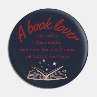 BOOK LOVER MOST READ Pin