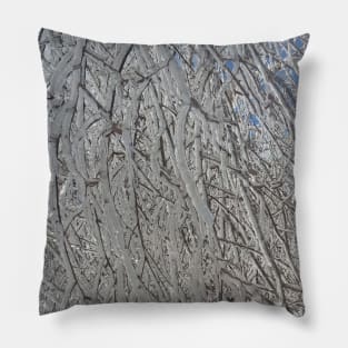 Icy Branches Pillow