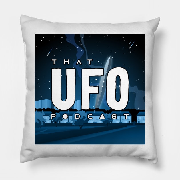 That UFO Podcast (Winter / Square) Pillow by 33oz Creative