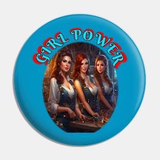 Girl Power, sparkies Pin