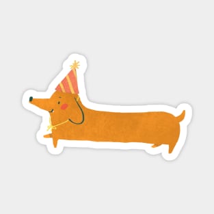 Party Animal - Dachshund Wiener Dog Magnet