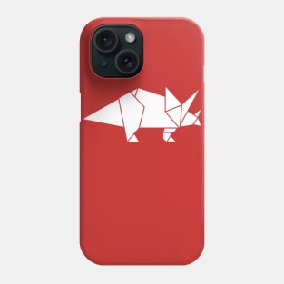 Prehistoric Origami - Triceratops Phone Case