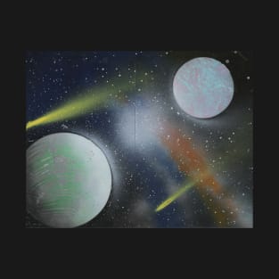 galaxy spray paint art T-Shirt