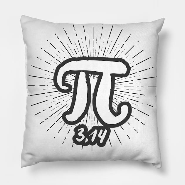 Happy Pi Day No. 1: On March 14th Pillow by Puff Sumo