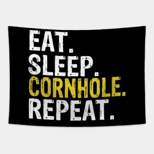 Eat Sleep Cornhole Repeat Tapestry