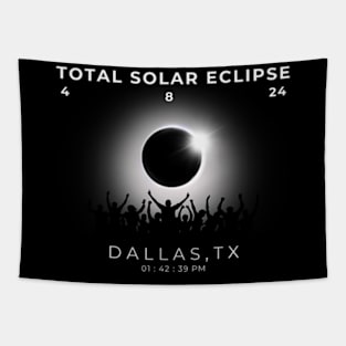 2024 Total Solar Eclipse Totality Dallas Texas Watch Py Tapestry