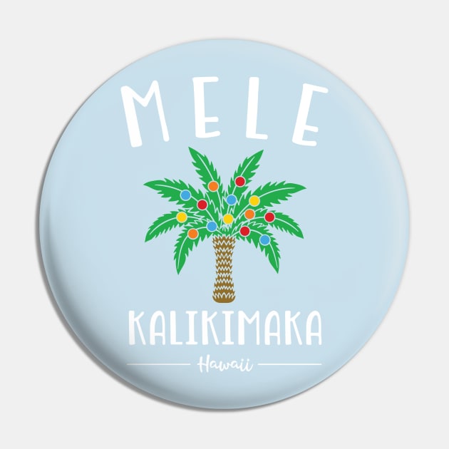 Mele Kalikimaka Hawaiian Christmas Pin by ECStudios