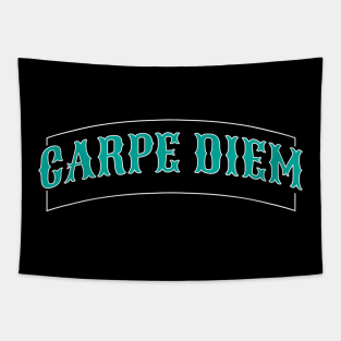 Carpe diem seize the day typography Tapestry