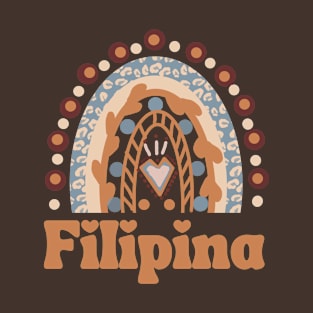 Filipina Pinoy Pride Cute Rainbow T-Shirt