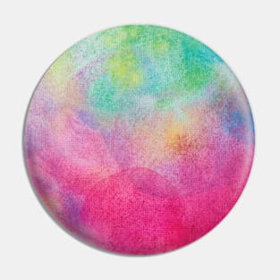 Rainbow Watercolor Grunge Pin