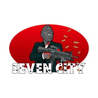 Scarface - Blood RED Seven City T-Shirt