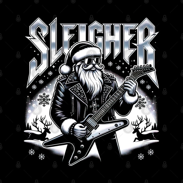 Sleigher Santa Claus Rock Christmas by opippi