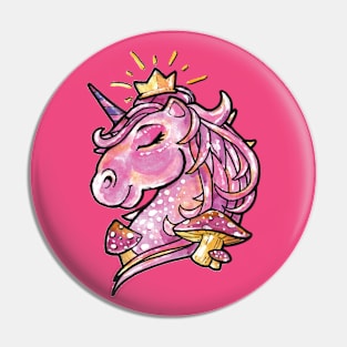 Rainbow Cute Pink Magical Unicorn - Funny Dabbing Unicorns Pin