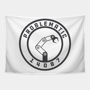 Problematic Logo Design (LIght Colored Design) Tapestry