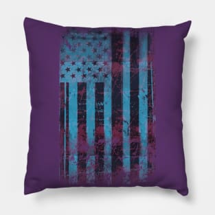 American Flag Vintage Pillow