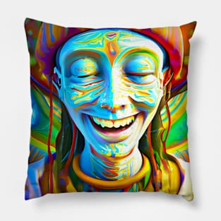 Techno-Shaman (9) Pillow