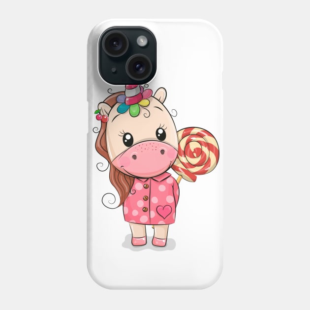 Cute Unicorn Phone Case by Reginast777