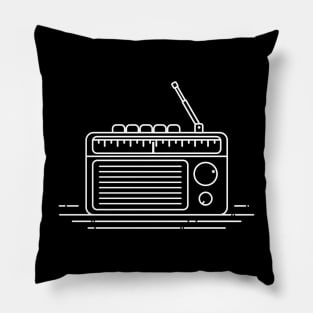 Vintage radio Pillow