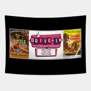 Drive-In Double Feature - Mole People & Teenage Caveman Tapestry