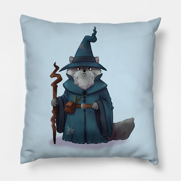 Wizard Cat Pillow by Melissa Jan