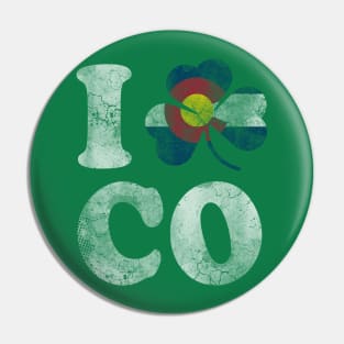 I Shamrock Colorado Irish Pin