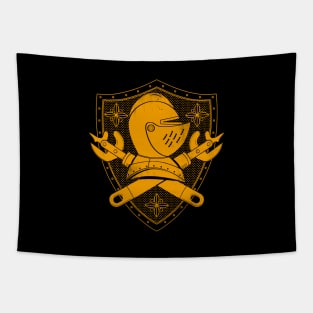 Funny Original Vintage Retro Medieval Jousting Knight Seal Tapestry