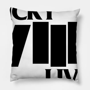 Nicky Nine Lives Roman Numerals Pillow