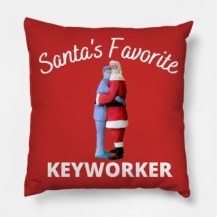 Santa's Favorite Keyworker Pillow