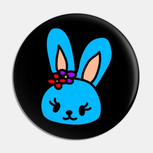 Blue bunny Pin