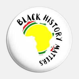 Black History Matters Pin