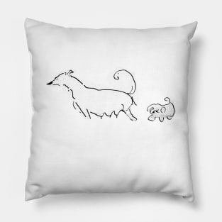 Two Dogs Lautrec Pillow