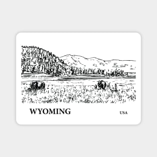Wyoming USA Magnet