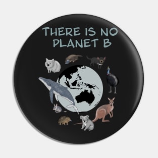There is no Planet B Endangered Animals of Australia Pin