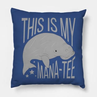 This Is My Manatee Funny Pun Pillow