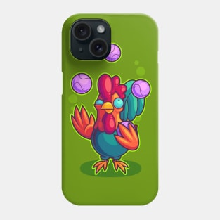 Juggling Rooster Phone Case