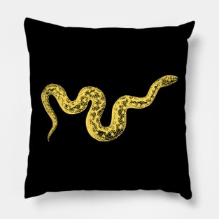 Golden snake Pillow