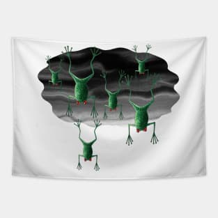 Shower of Frogs Tapestry