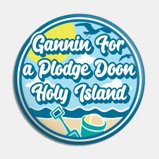 Gannin for a plodge doon Holy Island - Going for a paddle in the sea at Holy Island Pin