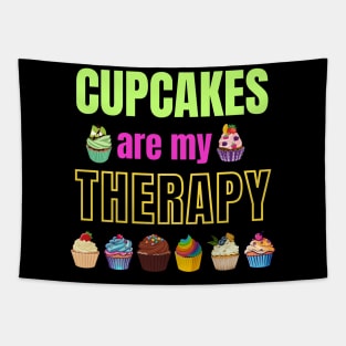 Cupcakes are my therapy Tapestry