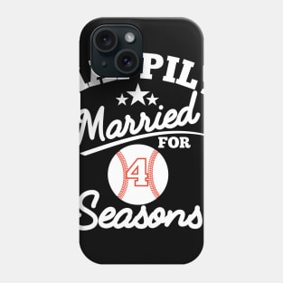 Happily married for 4 seasons Phone Case