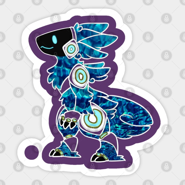 Protogen Fursuit Fursona Furry Blue pattern - Protogen - Posters